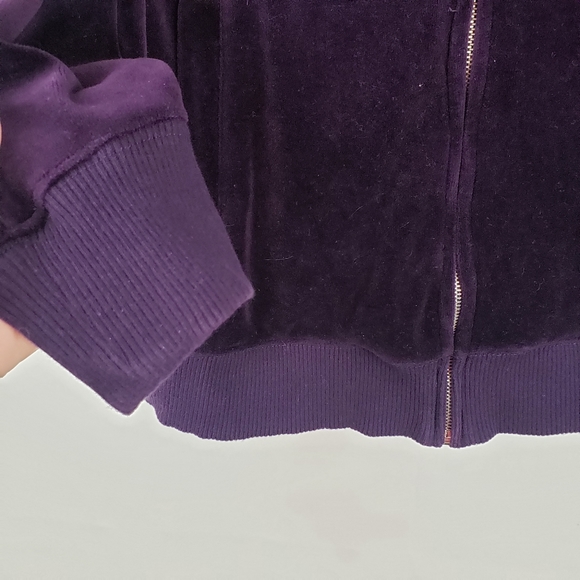 Jones New York Sport Velvet zip up Sweater 2X Stretch - Picture 3 of 6